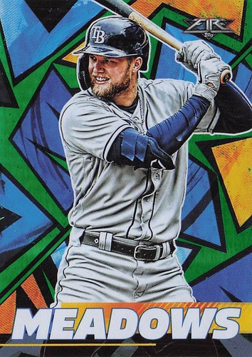 2021 Topps Fire #129 Austin Meadows Green #/199 - Picture 1 of 2