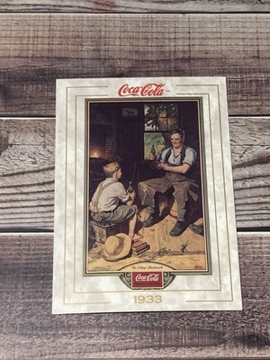 Coca-Cola Collection #33 The Village Blacksmith 1993 Collect-A-Card Series 1 Vtg