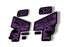 Fox 32 Step Cast Elite 2021 Factory Fork Decals Suspension Sticker Purple Fox 32 Step Cast Elite 2021 Factory Fork Decals Suspension Sticker Purple