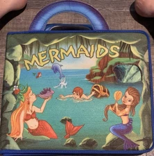 RARE! 1st Cloth Book Edition Mermaids 3-D Soft Felt PlaySet With Bag VERY GOOD!!