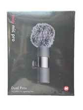 Mini Mic Pro 2024 Dual Pros Crystal Clear Microphone; Includes 2 Mics