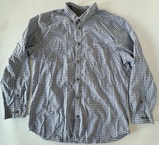 Chefworks Urban Collection Mens Longsleeve Button Down Plaid Shirt Size Large L