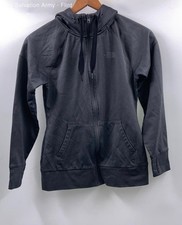 The North Face Womens Gray Long Sleeve Pockets Full-Zip Hoodie Size Small