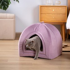 Cat Bed for Indoor Cats, 2-in-1 Cat House Pet Supplies for Kitten and Small C...