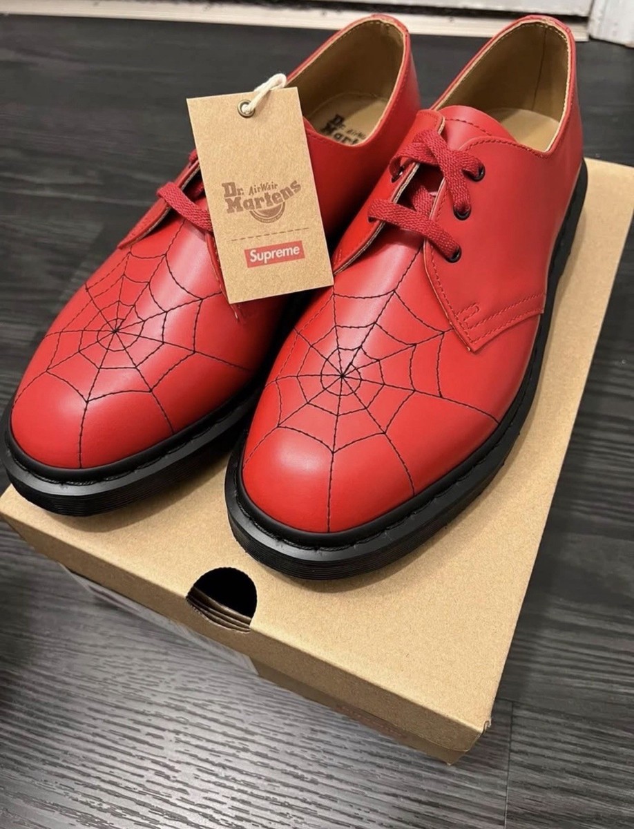 Supreme x Dr. Marten 1461 Spider Web red | eBay