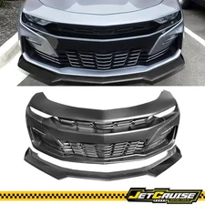 Fits 19-24 Chevy Camaro SS Style Front Bumper Cover PP With CFL Front Bumper Lip