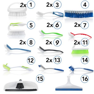Spülbürsten Set- Abwaschbürsten Set Geschirrbürste Tassenbürste Langkopfbürste
