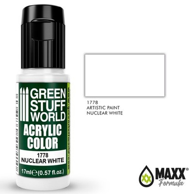 Acrylic Color NUCLEAR WHITE - Brush and Airbrush Acrylic Paint Miniatures GSW
