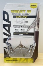 Nap Verdict Ss Compound Crossbow 3-pack Mechanical Broadheads 100 Grain 2 Inch