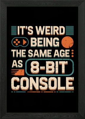 It's Weird Being Same Age Gerahmtes Wandbild Poster Leinwanddruck Bild