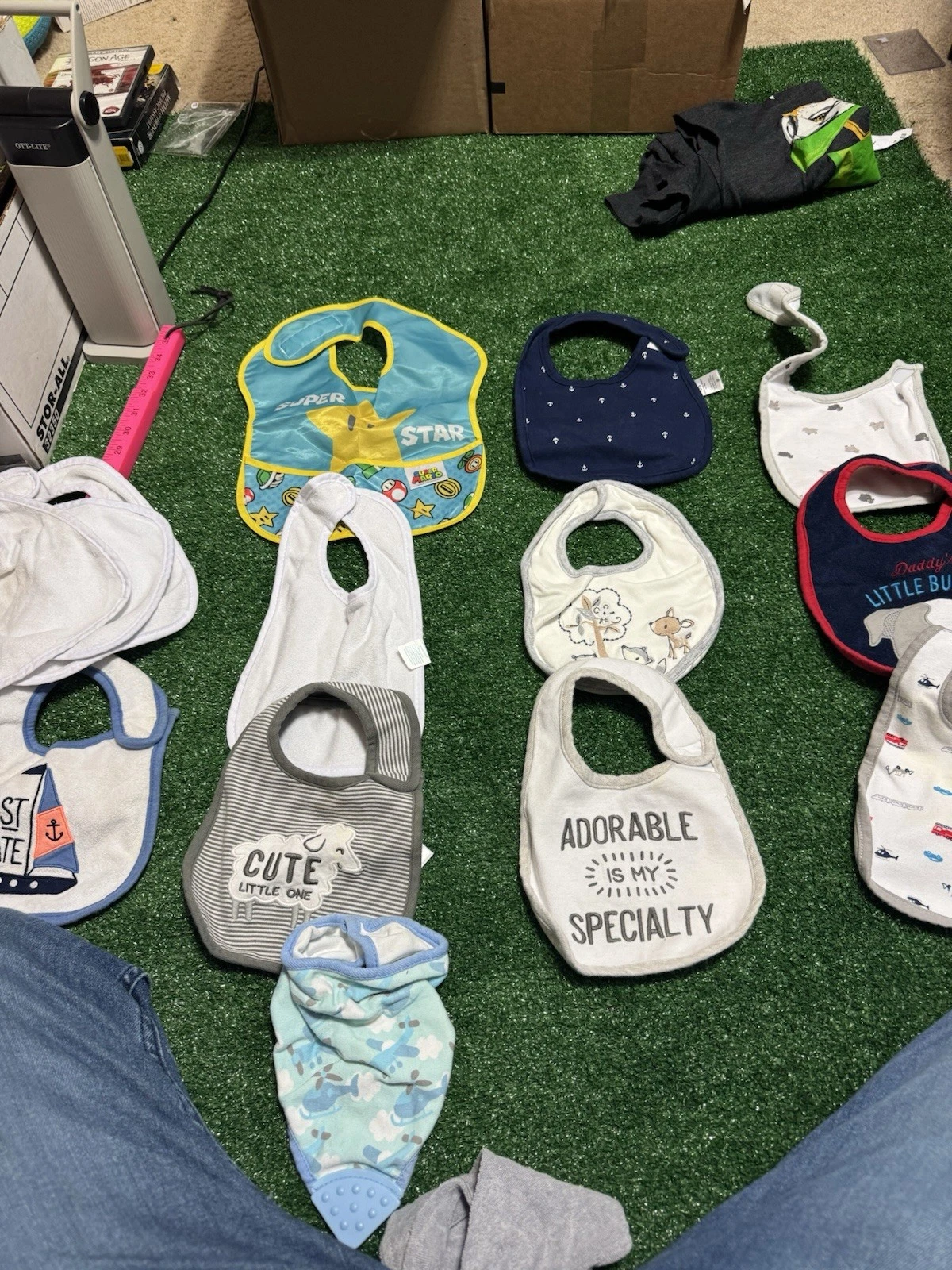 Lot of 14 Baby Bibs Mixed Cloth Terry Silicone Teether Unisex Bundle
Opens in a new window or tab
