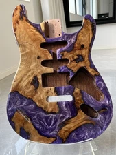 AAAAA unique mahogany electric guitar body surface and epoxy resin luster