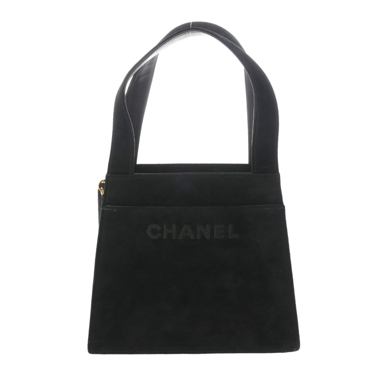 CHANEL Black Suede Handbag 36x Interest-Free Installment Loan