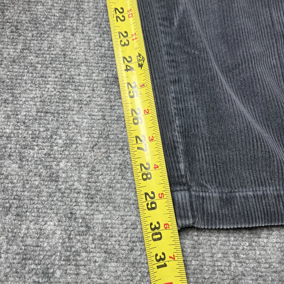 Pantalones De Colección Años 90 POLO Ralph Lauren Para Hombre Etiqueta 35x32 Azul Plisado Pana Se Ajusta 34x30 Foto 3 de 4