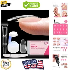 Beetles Tipex Instant Apex Nail Tips Kit: 224 Medium Almond Acrylic Tips