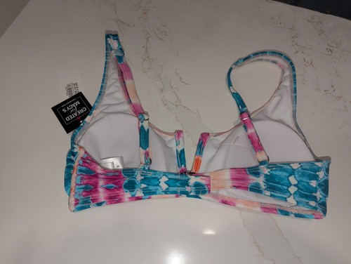 Bikini Top Salt + Cove Size Small Stripe V-Wire Bralette Swimsuit Bathing Suit - Picture 8 of 8