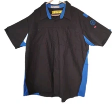 Red Kap Volkswagen Shirt 4XL Mechanic Technician  Uniform Black Blue Vented 