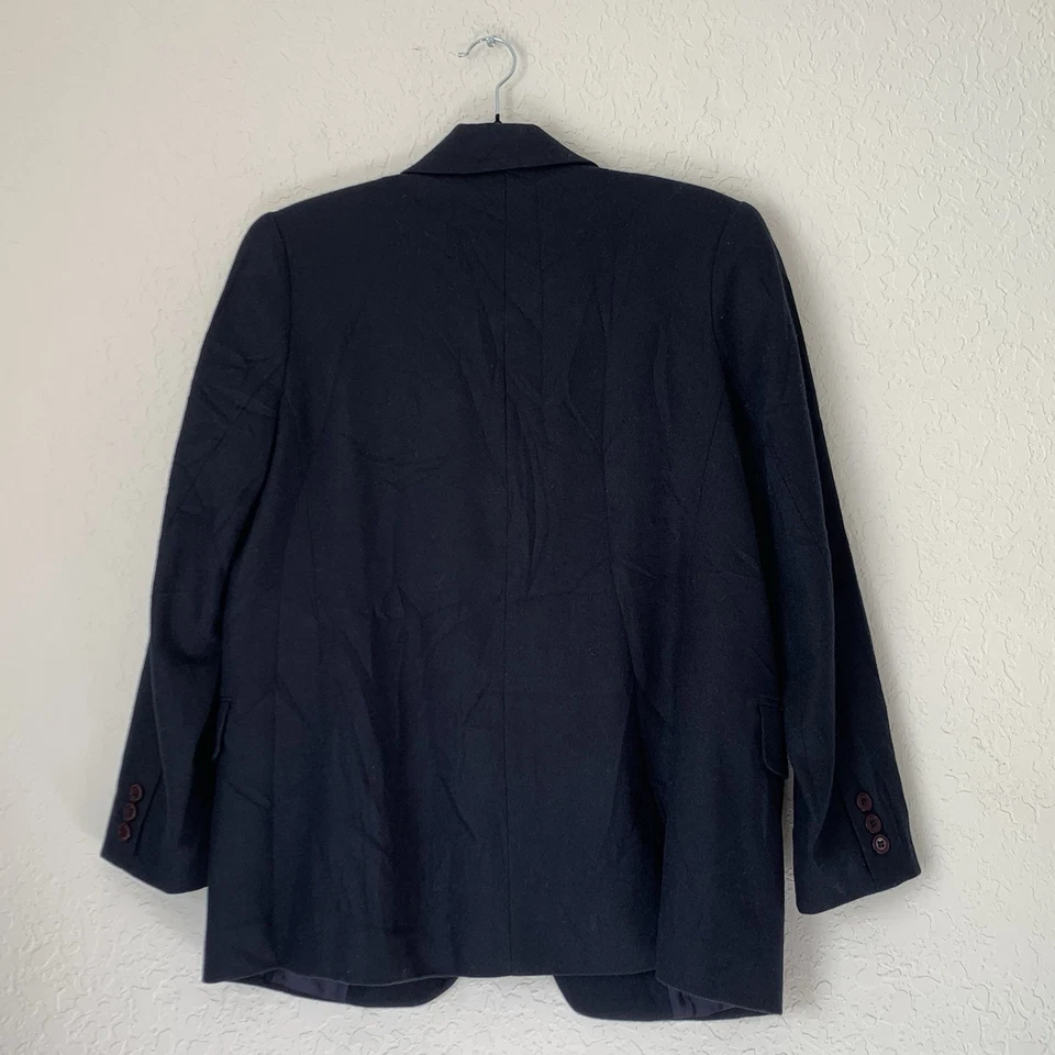 Chaqueta Blazer De Colección Kristen Blake Mujer M Pequeña Azul Marino Oficina Carrera Femenina Foto 2 de 4