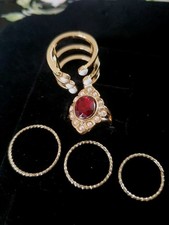 Stackable Women Rings Set of 5 Rings Range of sizes/multi wear stackable