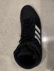 adidas HVC 2 Wrestling Shoes Black/White Stripes Gum Sole High Top US 9.5 — photo 10