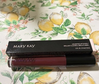 New In Box Mary Kay Unlimited Lip Gloss Evening Berry #153487 Full Size