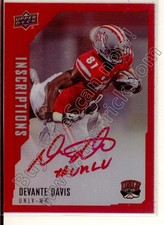 devante davis rookie rc draft auto autograph unlv runnin rebs college #/149 2015
