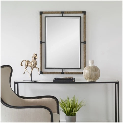 Uttermost 09769 Melville 28" W x 38" H Rectangular Framed - Black - Picture 2 of 7