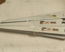Lot of 6 Rubbermaid 11.5 in. L White Metal Adjustable Shelving Track Bracket
