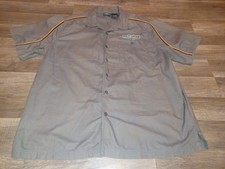 Vintage Harley-Davidson Motorcycles Button Up Double-Sided Work Garage Shirt XL