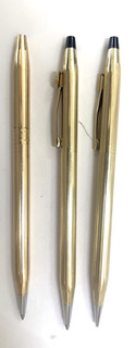 3 Cross Gold Filled (2) Pen 10k 14k & (1) 10k Mechanical Pencil FOR PARTS