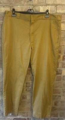 Dickies Herren Arbeitshose W44 L32 Rise 13,5  senfgelb gerades Bein