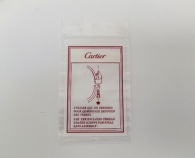 GENUINE CARTIER THREAD COATED SCREWS FOR EYEGLASSES  (00 90 5187 2) BRAND NEW