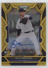 2022 Panini Chronicles Certified Auto Gold 9/10 Matt Manning #4 Auto 14ma