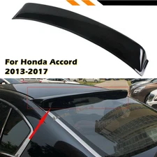 For Honda Accord 2013-2017 Glossy Black Rear Window Roof Spoiler Visor -US