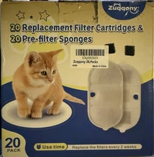 20pk Cat Water Fountain Filter For Petlibro PLWF002