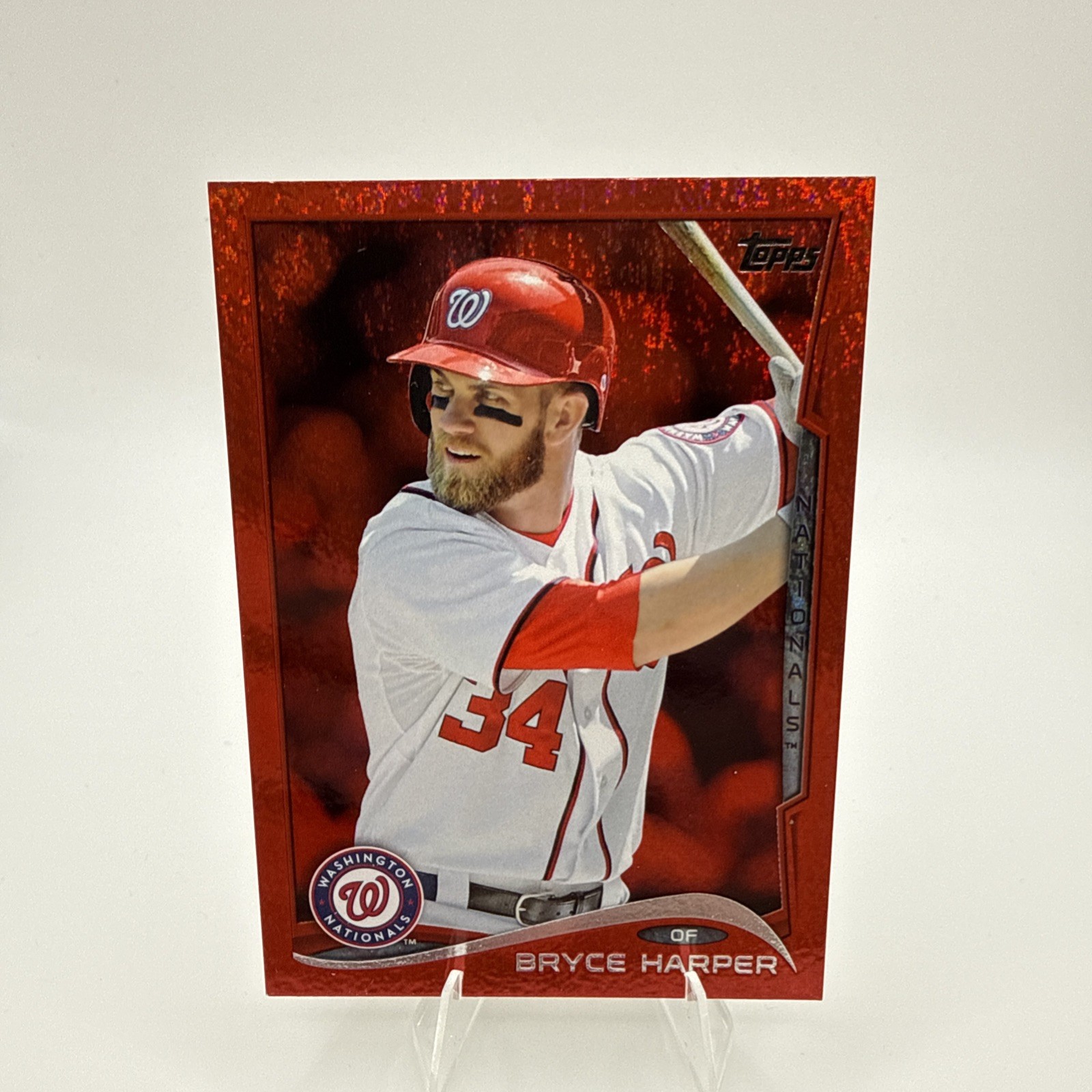 2014 Topps BRYCE HARPER #100 Red Hot Foil Washington Nationals