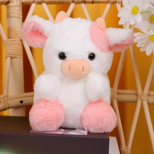 Soft Pink Cow Plush Toy Cute Strawberry Cow 7.8 Inc - 第 3/3 張圖片