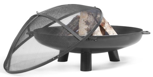 Feuerschale BALI 60 70 80 100 cm Ø Grill Feuerstelle Feuerkorb BBQ Garten Stahl - Bild 7 von 18