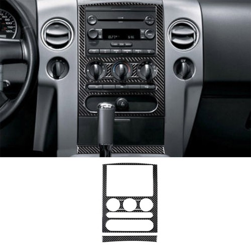 4Pcs For Ford F-150 FX4 2004-2008 Carbon Fiber Center Console Panel Trim Cover - Picture 1 of 10