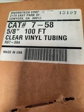 5/8" x 100' - CLEAR VINYL TUBING FOR CONDENSATE DRAINAGE - CVT58100 - BR2