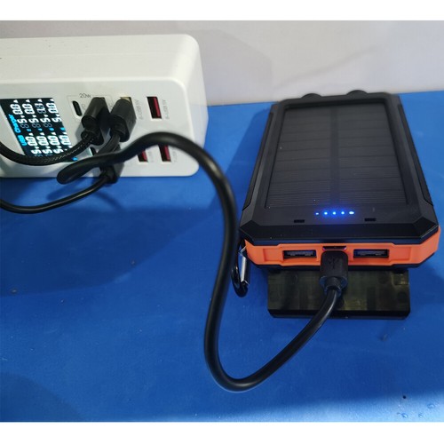 Solar Power Bank 26800 mAh Tragbar Externer Batterie mit LED-Licht Powerbank DE - Zdjęcie 21 z 22