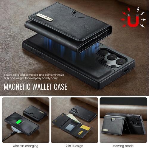 Para Samsung S25 S24 S23 S22 S21 Plus Ultra Extraíble Imán Cartera Funda - Imagen 21 de 74
