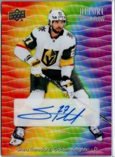 Shea Theodore Allure Color Flow Full Rainbow Auto Upper Deck 2023-24