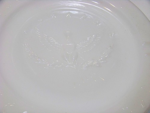 Cenicero de cigarros Presidencial Eagle de vidrio de leche blanco vintage vidrio grueso para fumar - Imagen 2 de 3