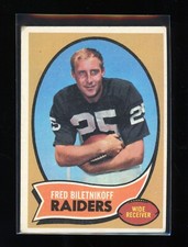 1970 Topps Football #85 Fred Biletnikoff  Oakland Raiders