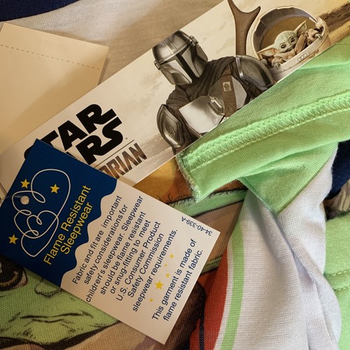 Boy’s STAR WARS The Mandalorian The Child aka BABY YODA Pajama Set Size 3T NWT - Picture 5 of 5