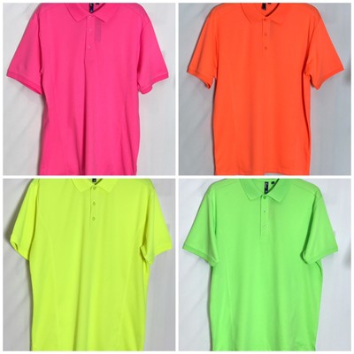 X//L /& 2X//L PR615 New Premier Mens Fast Dry Cool Checker Polo Work Shirt Size L