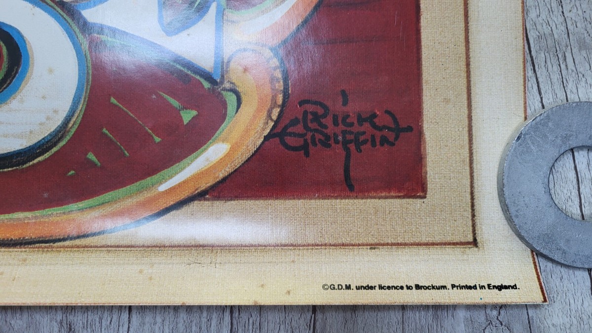 Grateful Dead リックグリフィン ポスター Grateful Dead 1990 Frankfurt Germany Europe Poster by Rick