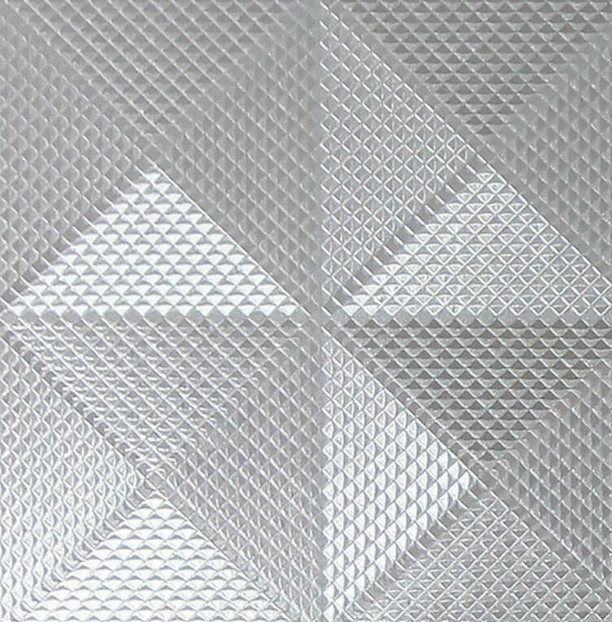 Arthouse Foil Diamond Geo Silver Wallpaper 903300