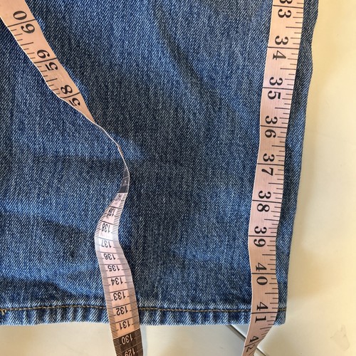 Jeans LEVI STRAUSS Levi's 501 bottoni mosca classico regular fit denim blu 38 x 32 - Foto 11 di 16
